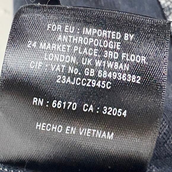 Anthropologie 9-H15 STCL Geometric Mini Dress Open Back Button Detail Gray Large - Picture 7 of 10